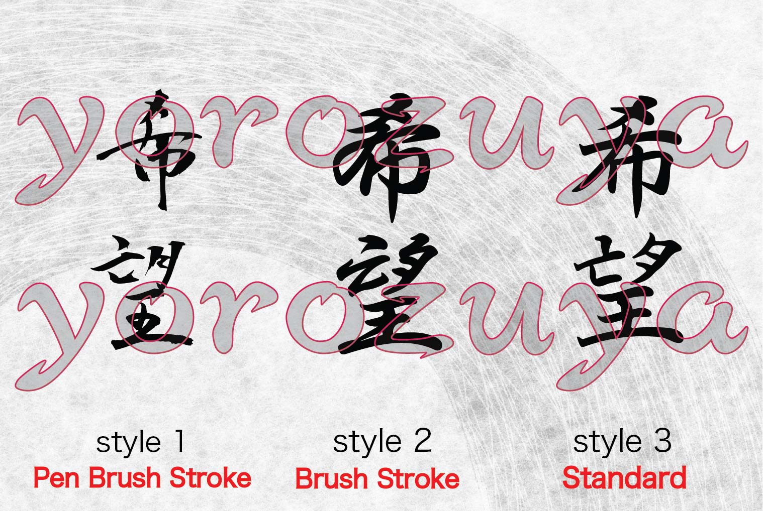 Japanese Symbols For Hope In Brush Stroke Kanji For Tattoo