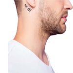 Kanji tattoo Behind the ear