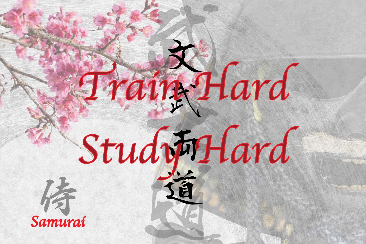 Samurai Bushido Virtue Kanji Tattoo Idea, train hard study hard